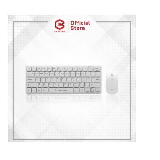 Keyboard mouse cyborg wireless mini membrane optical 3d ckw200 ckw-200 Terlaris