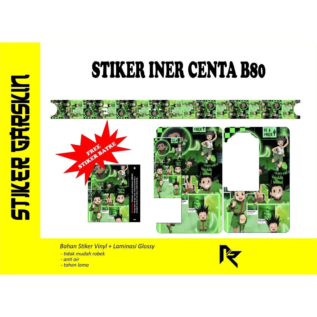 

Stiker Centa B80 K Garskin/Stiker Case Bisa Custom Motif - 2Pcs