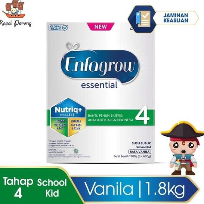

terbaru enfagrow essential 4 vanila 1800gr susu formula anak