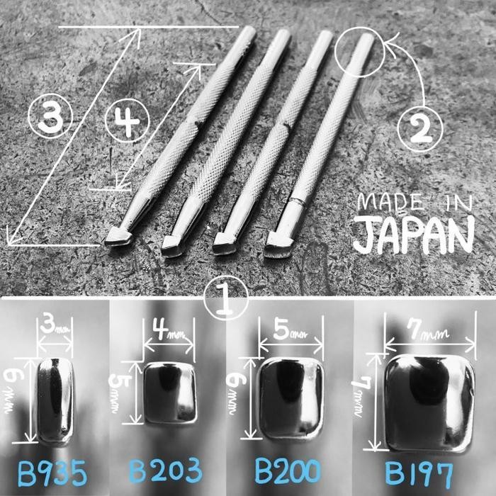 

Oka Bevelers Lifters Leather Stamp Tool Carving Stamping - Oka Factory Japan Leather Tool Alat Ukir Kulit Original Dan Terpercaya