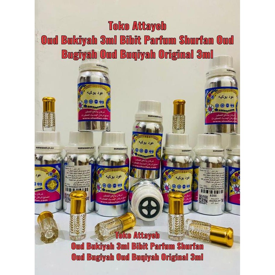 Oud Bukiyah 3Ml Bibit Parfum Shurfan Banafa Oud Buqiyah Original 3 Ml