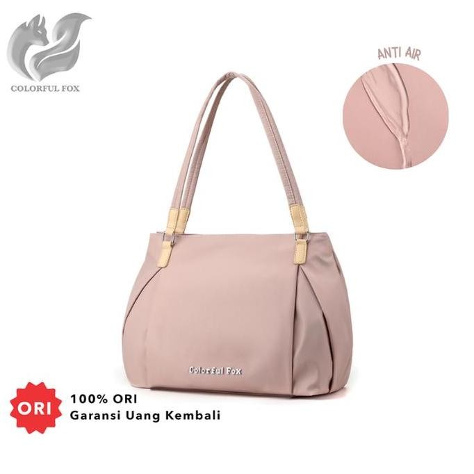 terbaru colorful fox 2369 - totebag kuliah wanita anti air elegan