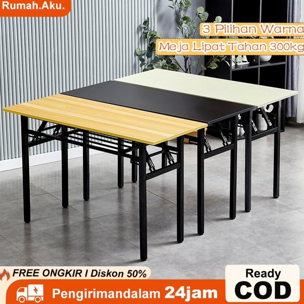 Meja lipat portabel  Meja Belajar lipat Meja Makan Meja kerja Meja Lipat besi Meja Pelatihan Serbagu