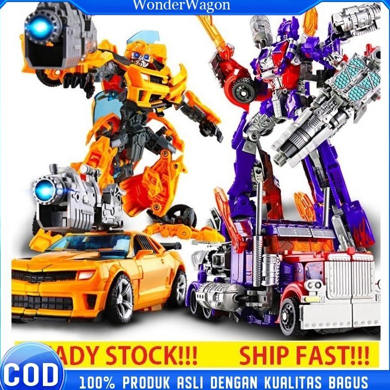 ''Terlaris" Robot Transformers Optimus Prime Bumblebee Action Figure Robot Mainan Robot Transformasi