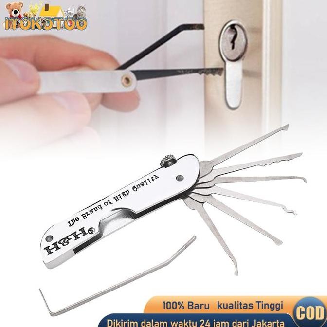 Diskon Door Lock Pick Quick Opener Tools Set Locksmith Tools Lock Pick