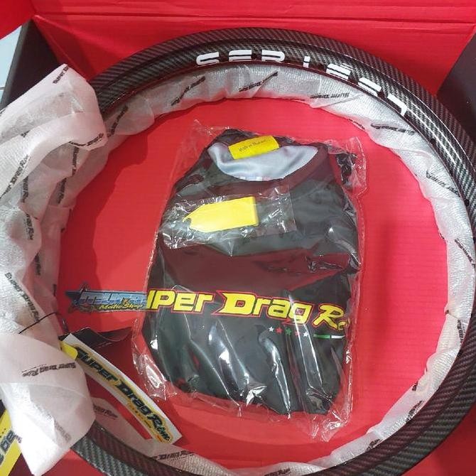 VELG SUPER DRAG RIMS CARBON 120/140 RIMS 17 ASLI THAILAND UNTUK MOTOR - MOTORCYCLE KARBON