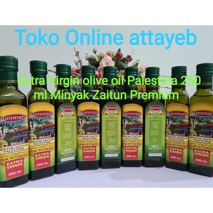 

Rumman Extra Virgin Olive Oil Palestina Minyak Zaitu Cold Pressed 250M