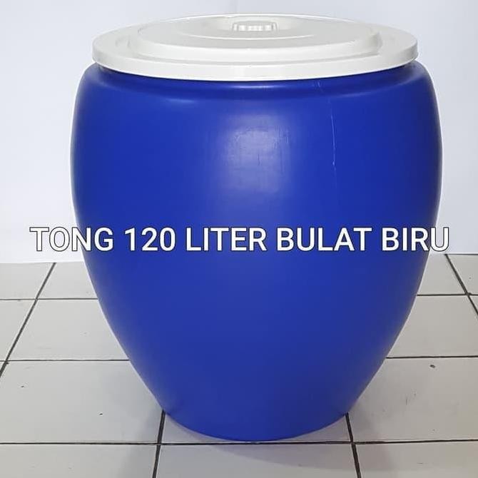 terbaru tong air green leaf 120l - ember gentong sampah bulat plastik 0612