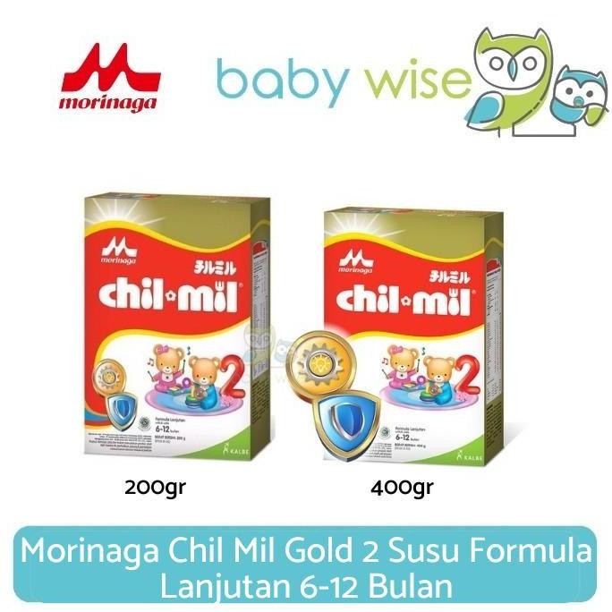 

terbaru morinaga chil mil gold tahap 2 susu formula bayi 6-12 bulan 400gr