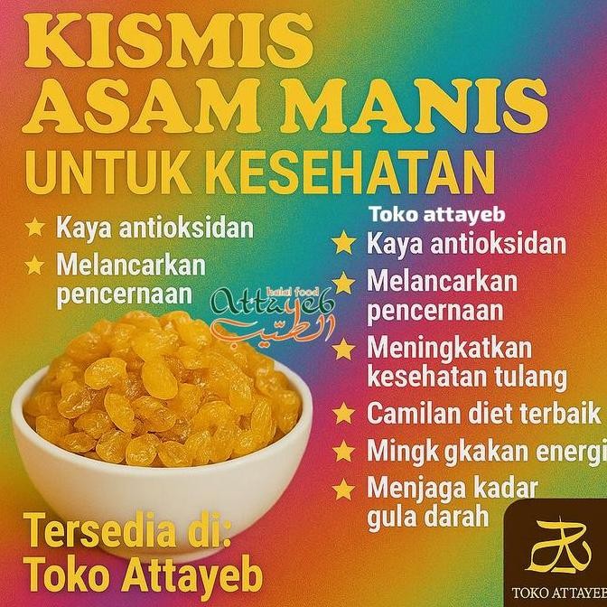 Kismis Arab 1Kg Kismis Kerikil Warna