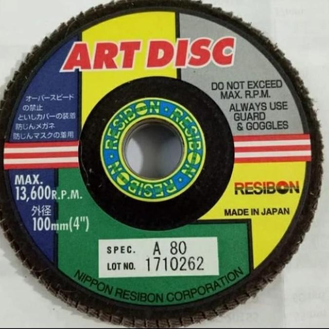 Diskon Amplas Susun 4 Inch Nippon Resibon A80/Art Disc 4"