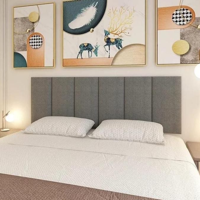 Headboard tempat tidur tempel. headboard kasur wallpanel estetik 20x50