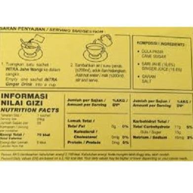 

SL INTRA JAHE WANGI BOX ISI 20 SACHET / INTRA JAHE BOX