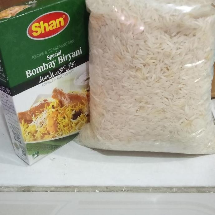 

>*>*>*>*] promo beras besmati 1 kg sama Shan bumbu