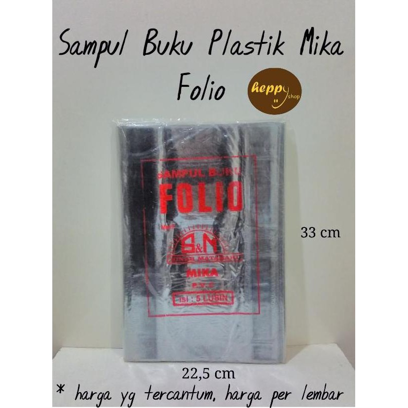 .........] Sampul Buku Plastik Folio, Sampul Mika Folio