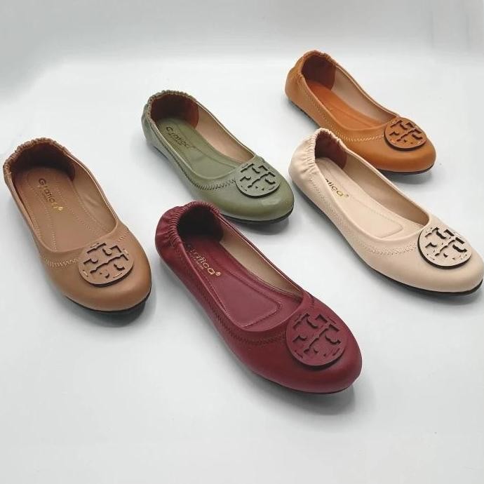 GRATICA SEPATU WANITA BALET FLAT SHOES 91 RJ LJ