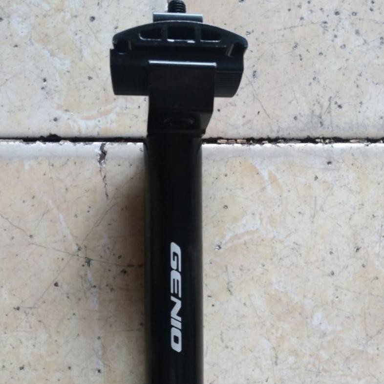 SEATPOST seat post tiang sadel jok JOK sepeda 28.6  30.9  31.6 GENIO SP-01  alloy hitam 400mm 400 mm
