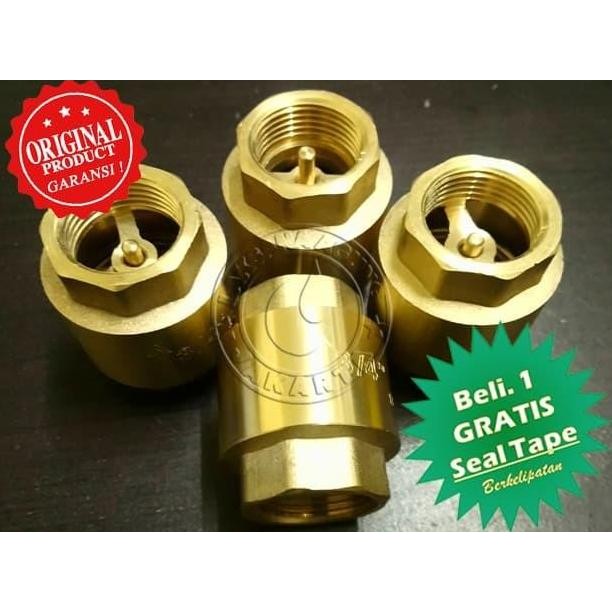 Promo Klep Pompa Air 3/4 Inch Tusen Klep Full Kuningan 3/4 Inch Import