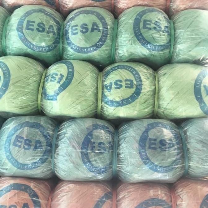 

Tali Rafia Merk Esa Warna Warni Kuat 1Bal Isi 15Rol Kualitas Terbaik Harga Termurah