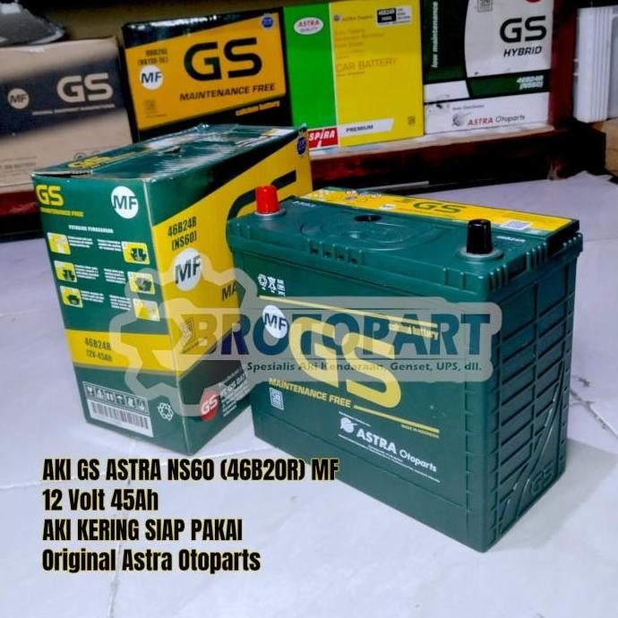 Aki Mobil Kering Suzuki Apv, Carabian, Jimny, S-Cross Gs Astra Ns60 Mf Diskon