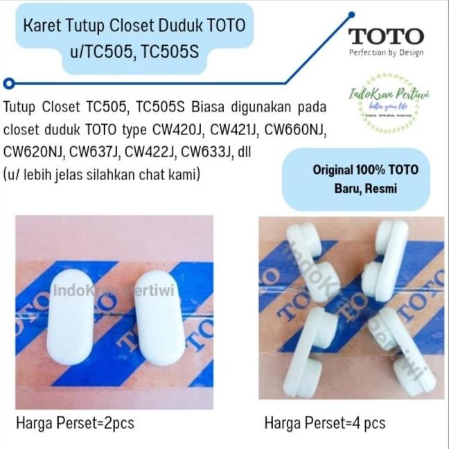Karet Tutup Closet Duduk Toto Untuk Tc505 /Tc505S Spare Part Toto