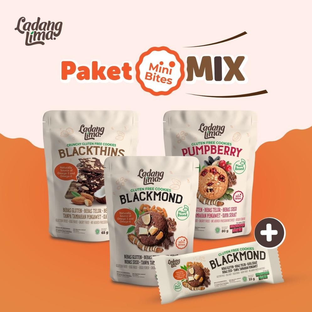 

Paket Mix Cookies Mini Bites & Blackmond Sachet 33g | Healthy Cookies With Protein
