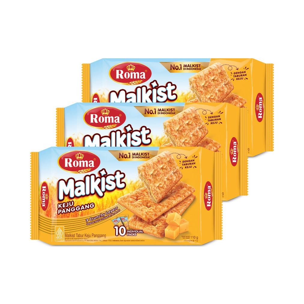 

Roma Malkist Keju Panggang 110gr x 3 pcs