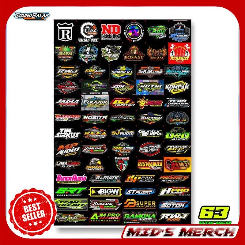 

Berkualitass Stiker Sound System Vynil Anti Air Isi 63/56/55 Sticker Faskho Brewog Brengos Bj Hunter Eo28