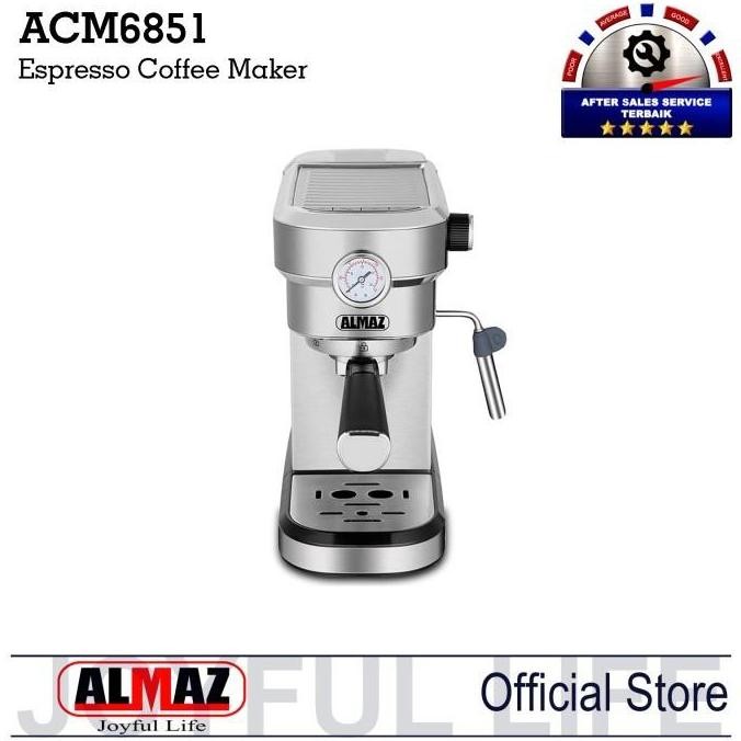 Mesin Kopi Espresso Coffee Maker Almaz ACM6851 Silver Thermoblock