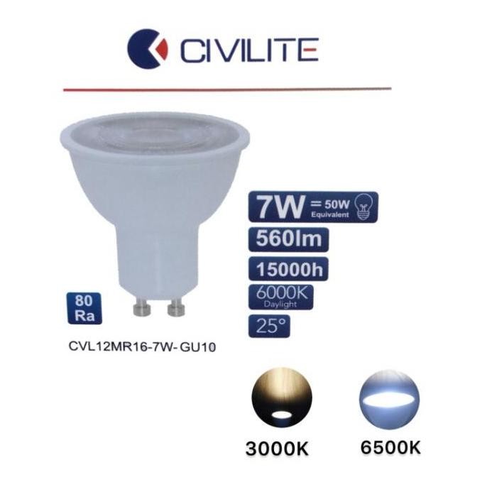 Bohlam Civilite Mr16 Gu5.3 Gu.10 Gu10 Led 5W 7W 5Watt 7Watt E27 Cob