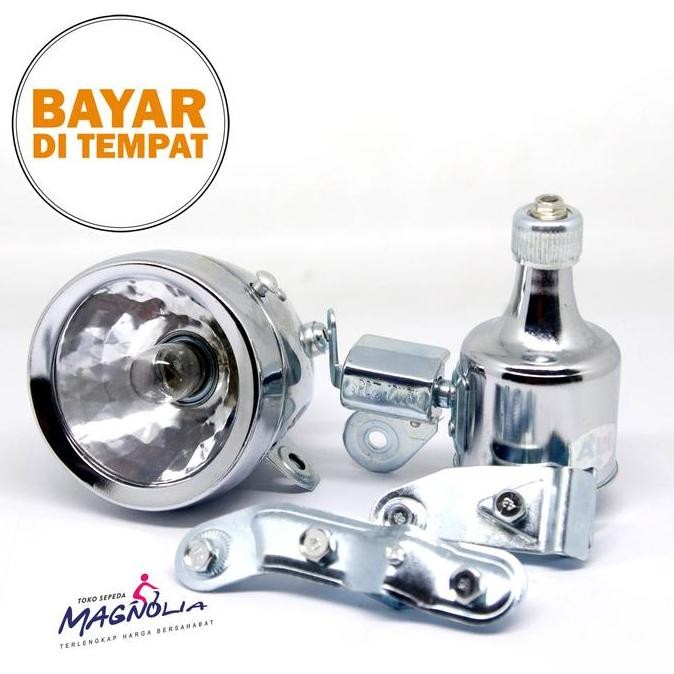 Lampu Dinamo Sepeda Ontel Kebo Mini Jadul Lampu Sepeda Jadul Kuno