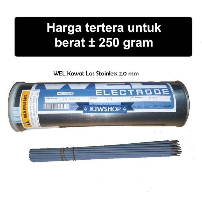 Kawat Las Stainless Steel Weld 2.0 mm x 250mm Kawat Las 2mm Stainless Kawat Las Stainless 2 mm Kawat