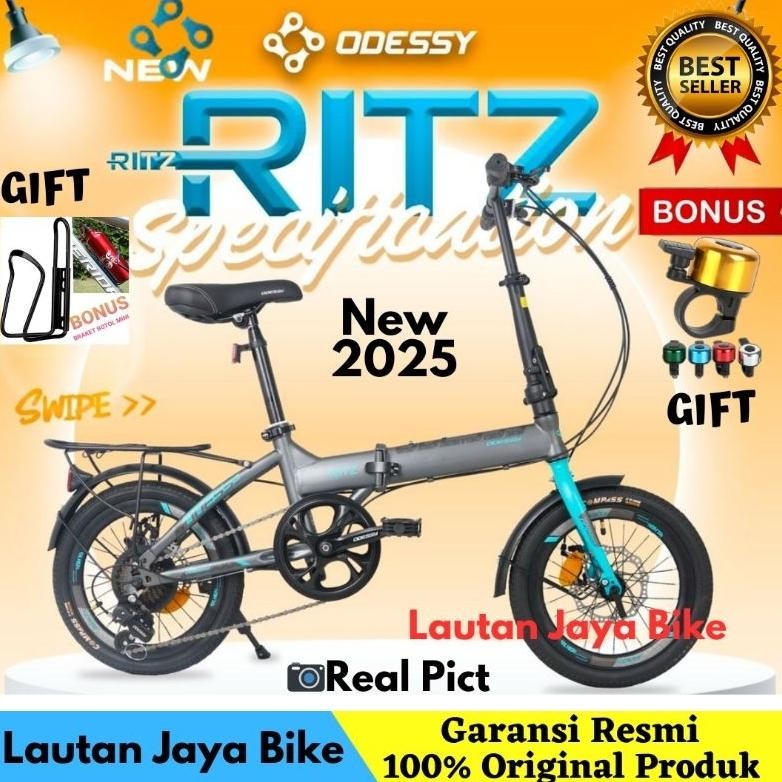 SEPEDA LIPAT 16 20 ODESSY RITZ BONCENGAN Rem Discbrake TERBARU Nugi