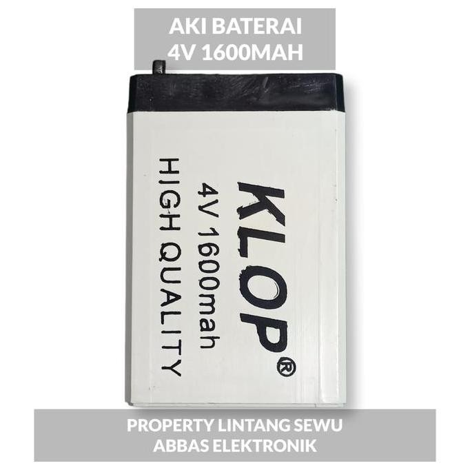 New  BATU BATERY BATERAY BATERAI ACCU ACU AKI KERING 4V 4 V 4 VOLT 1600MAH