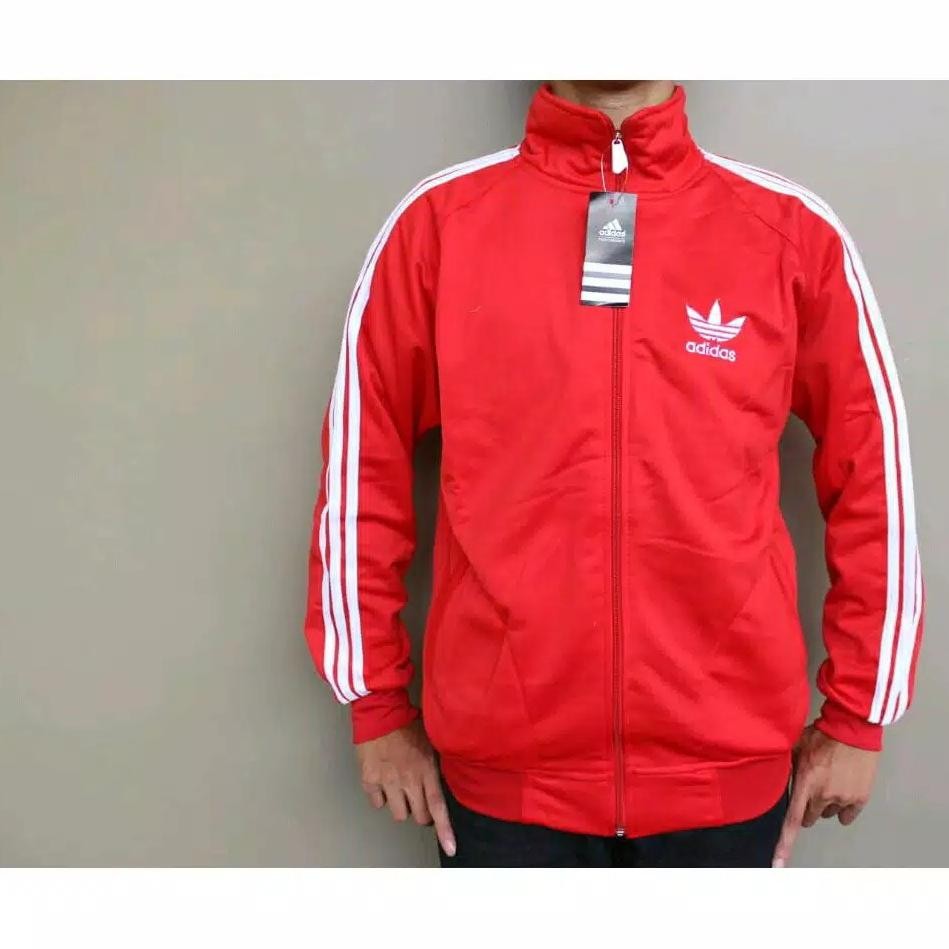 Jaket Adidas Tracktop / Firebirds Warna Merah Nyaman Dan Murah Nugi