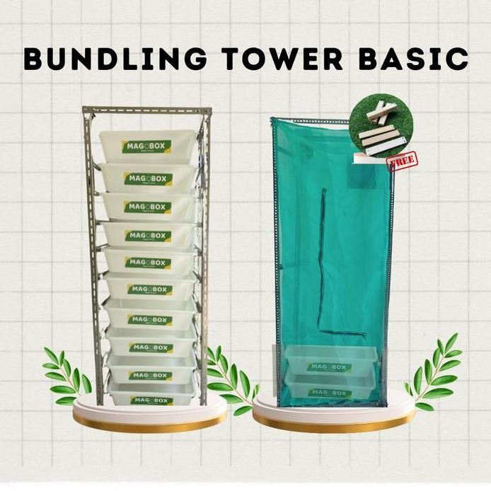 ready Magobox Tower Kandang Tower Paket Budidaya Maggot BSF skala komunal