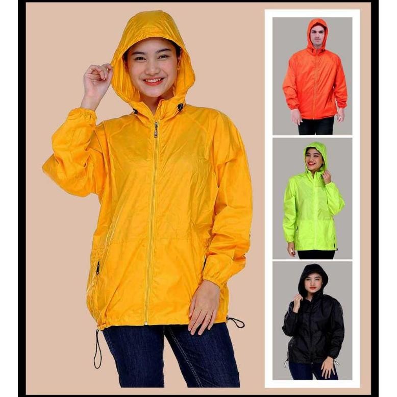 Jaket Sauna Olahraga Jaket Wanita Pria Sauna Suit Parasut Olahraga Running Nugi
