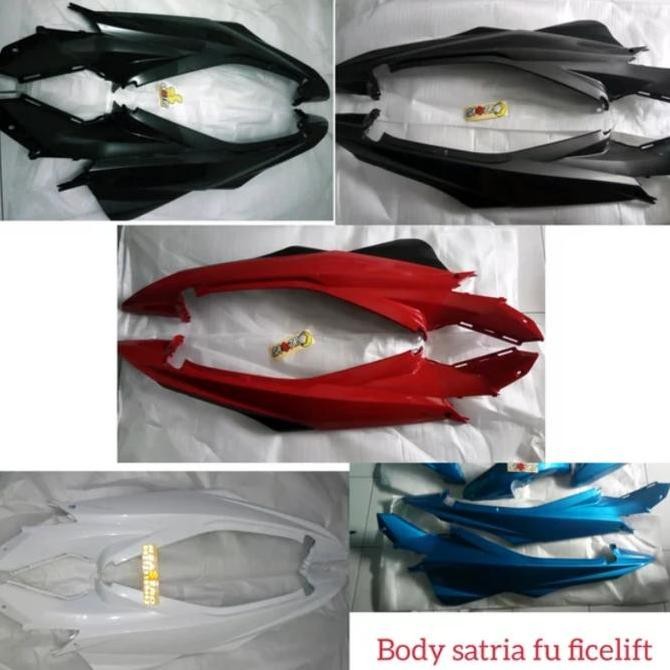 body bodi belakang satria fu ficelift abu merah itam biru putih ori
