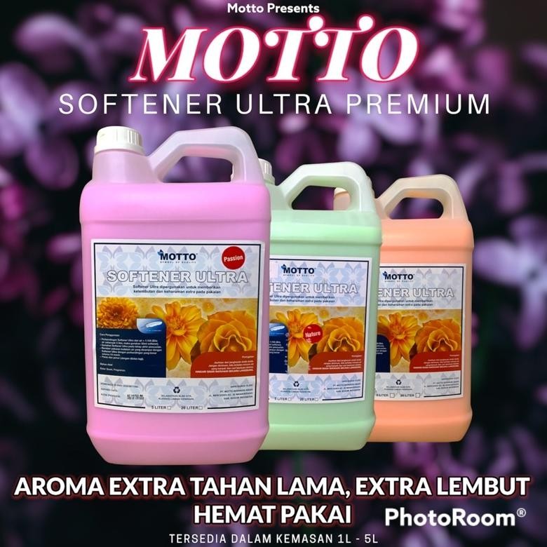 Terlaris Softener Ultra Premium | Pelembut + Pewangi (Motto) 5 Liter | Harga Grosir | Grabexpress | 