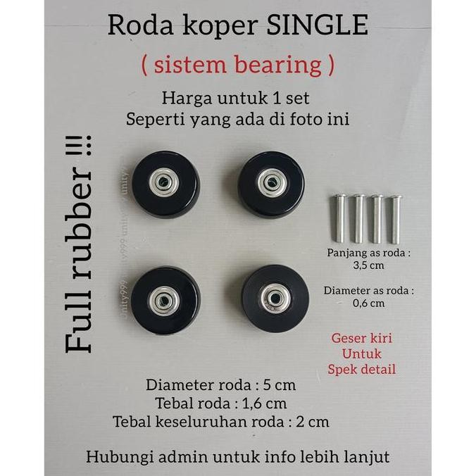 TERBARU - roda koper pengganti roda replacement roda koper bearing