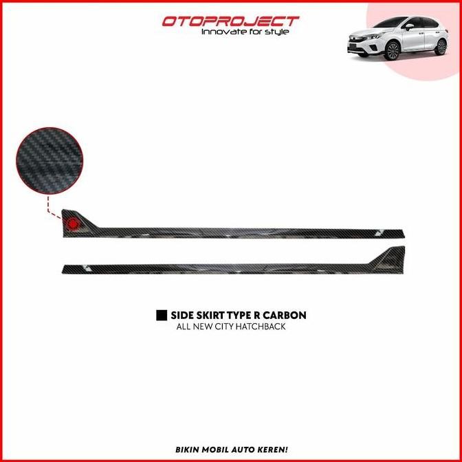 Otoproject Side Skirt BodyKit Samping Carbon City Hatchback murah