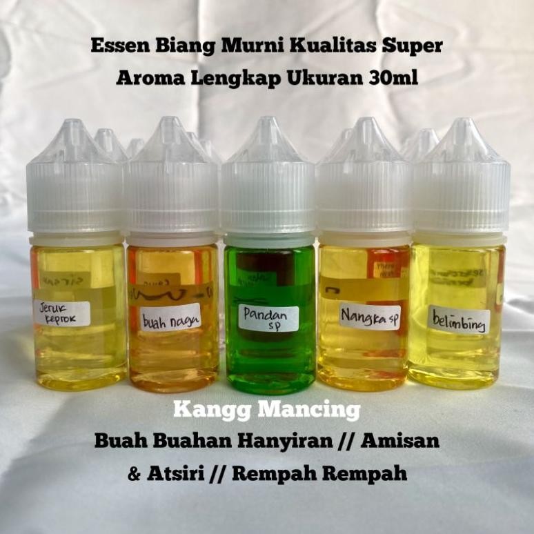Essen Biang 100% Murni Aroma Lengkap Buah Buahan Hanyiran Amisan Atsiri Ukuran 30ml Aroma Tajam dan 