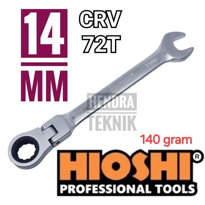 KUNCI RING PAS RACHET 14MM KUNCI RINGPAS FLEXIBLE KUNCI KOMBINASI KREK