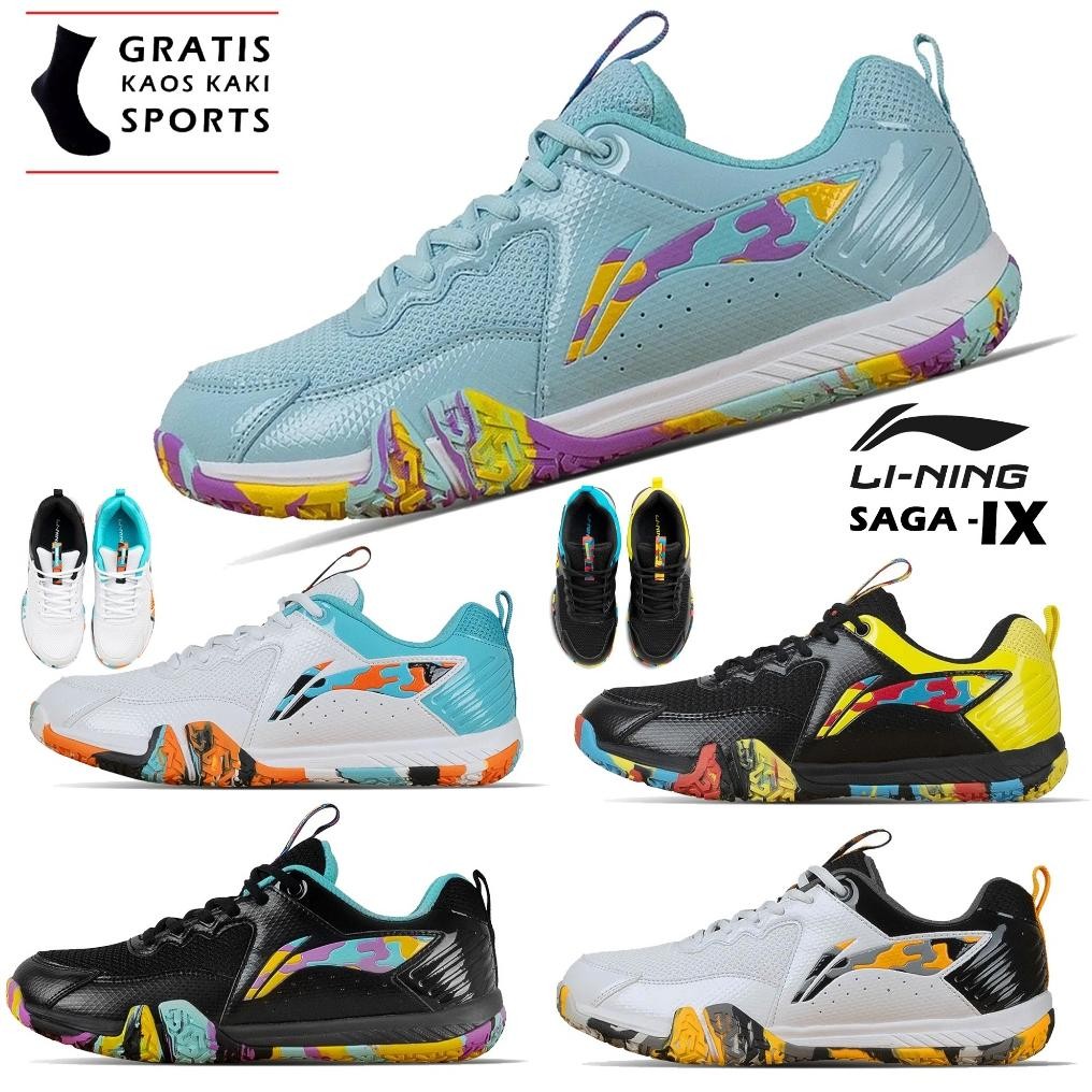Sepatu Badminton Lining Saga Lite 9 Saga Lite 10 Dan Saga Lite 8 Original Sepatu Bulu Tangkis Lining