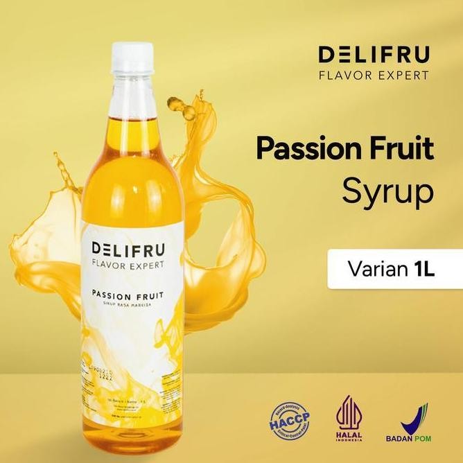 

(SALE) DELIFRU SYRUP PASSION FRUIT - SIRUP MARKISA 1 LITER