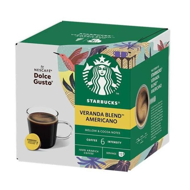 

(PROMO) NESCAFE DOLCE GUSTO STARBUCKS AMERICANO VERANDA BLEND COFFEE CAPSULE