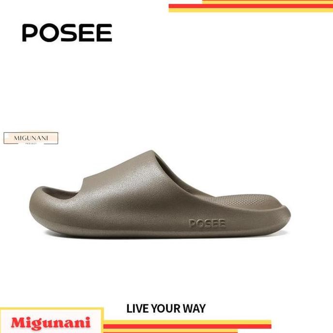 POSEE 2024 Sandal lembut Non-slip Sendal Fashion Wanita Dalam dan Luar Ruangan Material Eva Empuk An