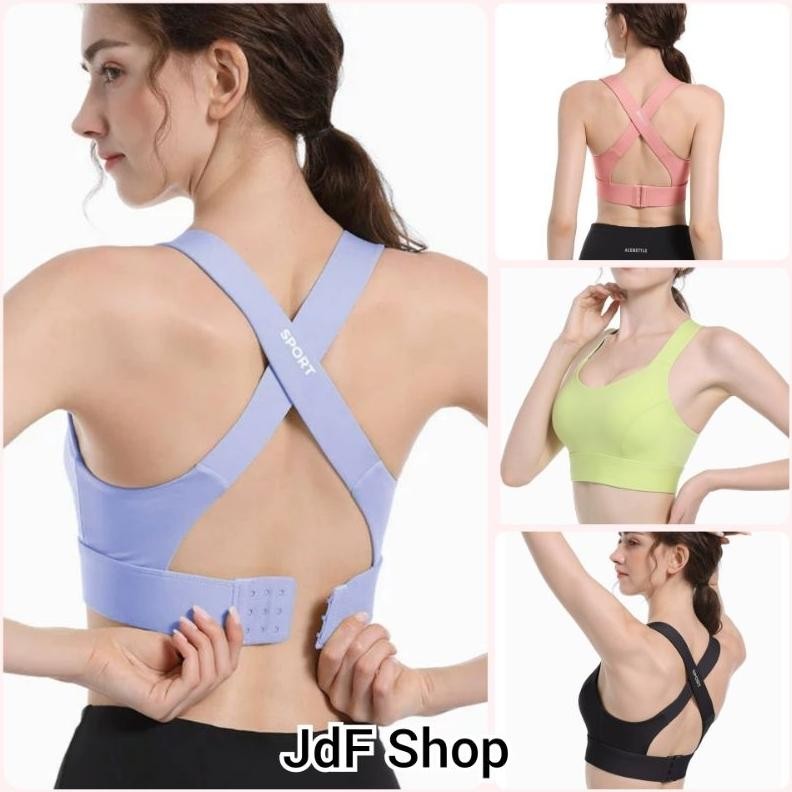 JdF Shop 871 - Mariane Sport Bra Premium Anti Shock Tali Lebar Anti Guncang Cup Besar Big Cup Jumbo 