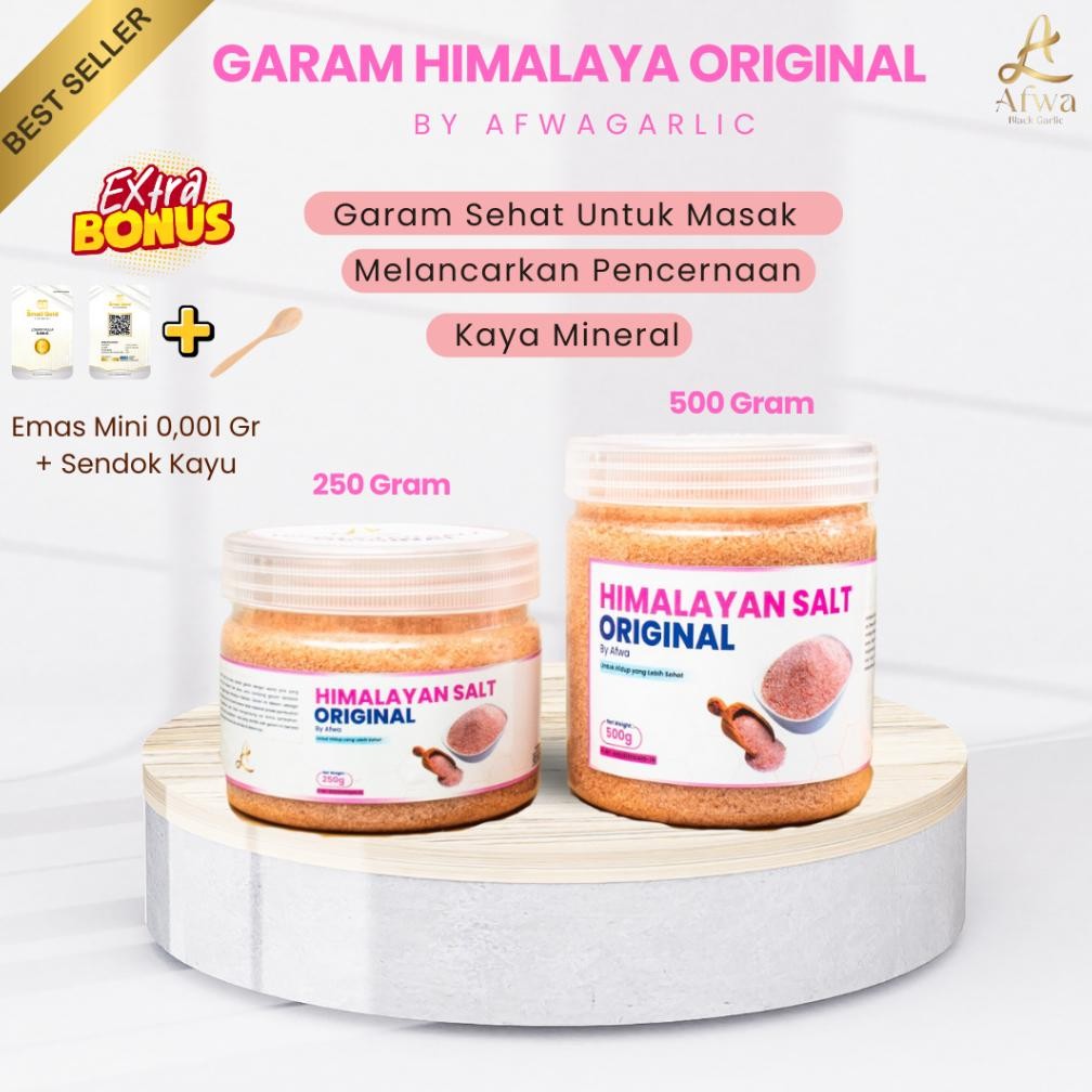 

(Terbaru) Garam Himalaya Original 100% | Himalayan Pink Salt by afwagarlic (Terlaris)