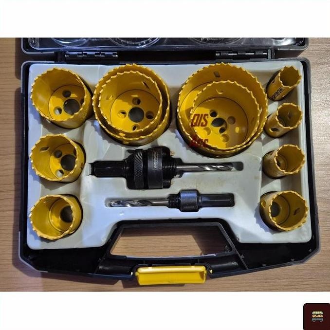 Krisbow Set Hole Saw Bi-metal 19-76 Mm 15 Pcs